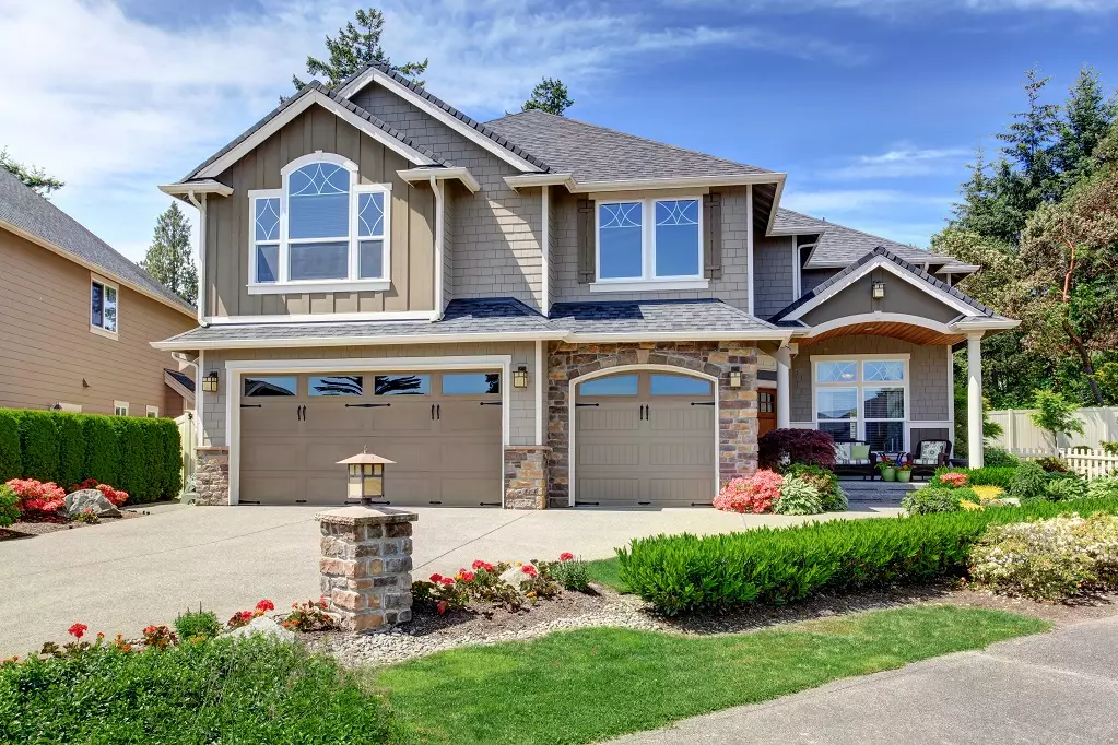 Home exterior with garage